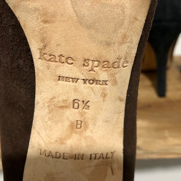 * 🎉 HP 🎉 Kate Spade | Duotone Suede Heeled Oxfords Size 6.5 - Picture 8 of 11